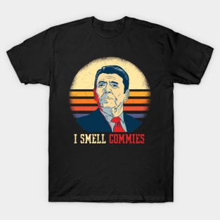 I smell Commies - Ronald Reagan T-Shirt